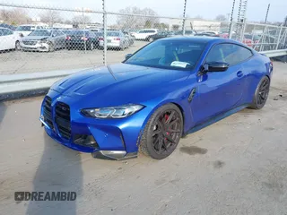 2021 BMW M4 Competition with VIN WBS33AZ06MCH19668, listed as a IAAI auction lot 41466770 with 10,604 mi miles. Bid and sale history available at carsss.com. Image 2.