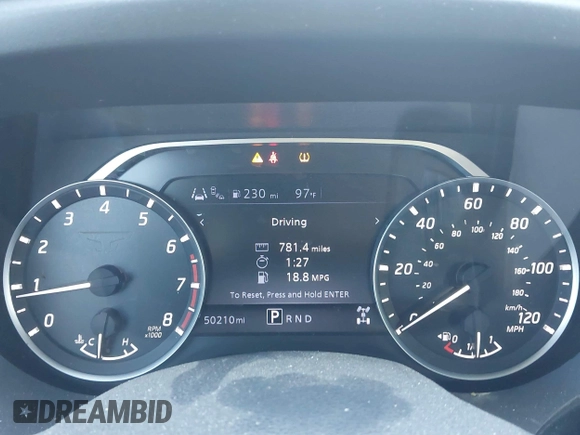 2023 Nissan Titan SV with VIN 1N6AA1EC6PN101712, listed as a IAAI auction lot 40206621 with 50,210 mi miles and . Bid and sale history available at DreamBid. Image 7.