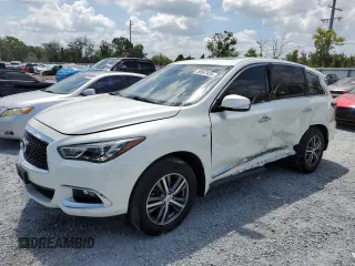 2020 Infiniti QX60 Pure z VIN 5N1DL0MM9LC520735, wystawiony jako Copart lot #58567435 z przebiegiem 66 737 mil mil oraz Szkoda całkowita • Salvage title. Historia ofert i sprzedaży dostępna na DreamBid. Obrazek 1.