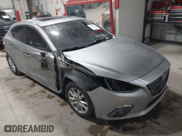 2015 Mazda 3 i Touring with VIN 3MZBM1L73FM214740, listed as a IAAI auction lot 41402534 with 83,436 mi miles and . Bid and sale history available at carsss.com. Image 1.