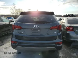 2017 Hyundai Santa Fe Sport 2.0T with VIN 5XYZU4LAXHG482036, listed as a Copart auction lot 41464085 with 85,193 mi miles and Salvage Title. Bid and sale history available at carsss.com. Image 6.