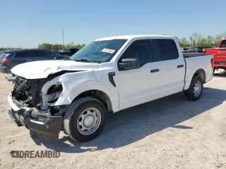 2023 Ford F-150 XL with VIN 1FTEW1C5XPKF56011, listed as a Copart auction lot 50724605 with 25,420 mi miles and Salvage Title. Bid and sale history available at carsss.com. Image 1.