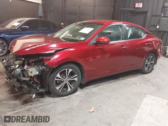 2021 Nissan Sentra SV with VIN 3N1AB8CV7MY201011, listed as a IAAI auction lot 41728327 with 57,258 mi miles and . Bid and sale history available at DreamBid. Image 20.