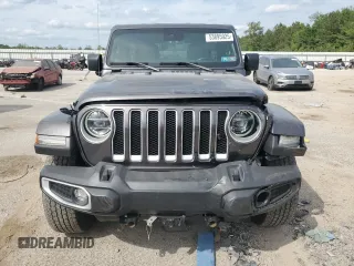 2022 Jeep Wrangler Unlimited Sahara with VIN 1C4HJXEG1NW156485, listed as a Copart auction lot 53895925 with 45,564 mi miles and Salvage title. Bid and sale history available at DreamBid. Image 5.