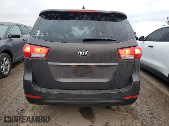 2017 Kia Sedona LX with VIN KNDMB5C15H6248167, listed as a Copart auction lot 43822195 with 101,541 mi miles and Salvage Title. Bid and sale history available at carsss.com. Image 6.