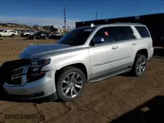 2016 Chevrolet Tahoe LTZ with VIN 1GNSKCKC5GR406056, listed as a Copart auction lot 48357515 with 0 mi miles and Salvage Title. Bid and sale history available at carsss.com. Image 1.