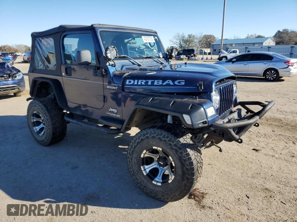 2005 Jeep Wrangler Sport with VIN 1J4FA49S85P300851, listed as a Copart auction lot 42197705 with 126,322 mi miles and Salvage Title. Bid and sale history available at carsss.com. Image 4.