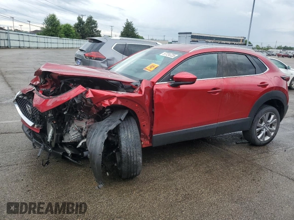 2023 Mazda CX-30 S Select with VIN 3MVDMBBMXPM537207, listed as a Copart auction lot 57724725 with 18,353 mi miles and Salvage title. Bid and sale history available at DreamBid. Image 1.