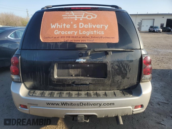 2008 Chevrolet TrailBlazer 3LT with VIN 1GNDT13S582231818, listed as a Copart auction lot 52579845 with 252,844 mi miles and Salvage Title. Bid and sale history available at DreamBid. Image 6.