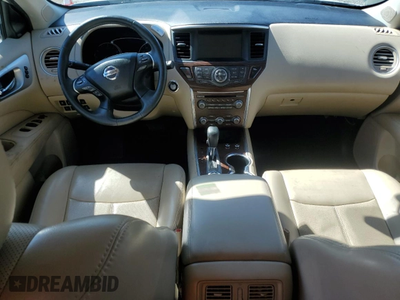 2017 Nissan Pathfinder SL with VIN 5N1DR2MM6HC633480, listed as a Copart auction lot 46494235 with 82,518 mi miles and Salvage Title. Bid and sale history available at carsss.com. Image 8.