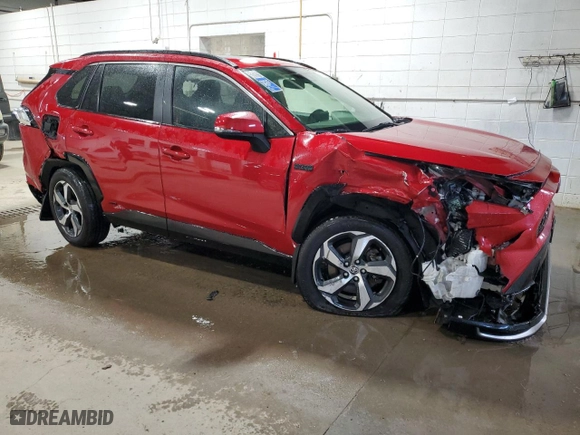 2021 Toyota RAV4 Prime SE with VIN JTMAB3FV9MD050946, listed as a Copart auction lot 45345285 with 83,207 mi miles and Salvage Title. Bid and sale history available at carsss.com. Image 4.