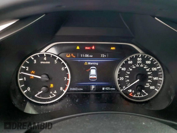2020 Nissan Murano SV z VIN 5N1AZ2BJ6LN142691, wystawiony jako Copart lot #55117105 z przebiegiem 36 663 mil mil oraz Szkoda całkowita • Salvage title. Historia ofert i sprzedaży dostępna na DreamBid. Obrazek 9.