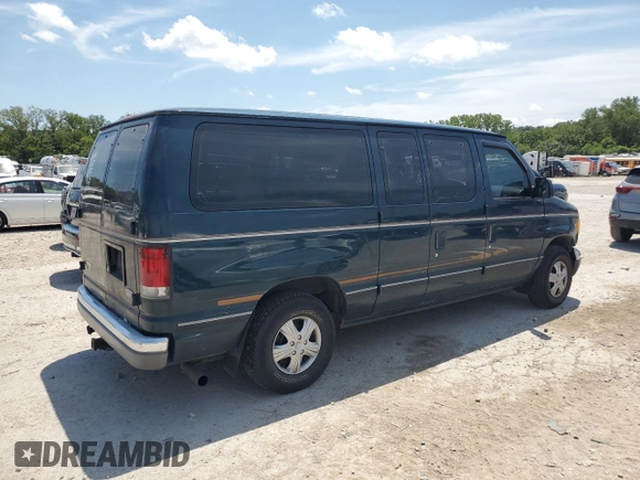 1998 Ford Econoline Passenger XL with VIN 1FMRE11L0WHA00514, listed as a Copart auction lot 64441065 with 111,243 mi miles and Salvage title. Bid and sale history available at DreamBid. Image 3.