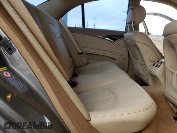 2009 Mercedes-Benz E-Class Luxury 3.5L with VIN WDBUF56X09B384525, listed as a Copart auction lot 48592155 with 93,272 mi miles and Salvage Title. Bid and sale history available at carsss.com. Image 10.