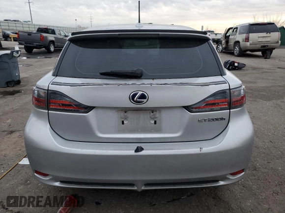 2012 Lexus CT 200h with VIN JTHKD5BH4C2071416, listed as a Copart auction lot 48600144 with 167,656 mi miles and Salvage Title. Bid and sale history available at carsss.com. Image 6.
