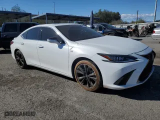 2023 Lexus ES with VIN 58AJZ1B17PU141581, listed as a Copart auction lot 77873054 with 21,780 mi miles and Salvage Title. Bid and sale history available at carsss.com. Image 4.