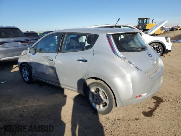 2013 Nissan LEAF SV with VIN 1N4AZ0CP5DC423640, listed as a Copart auction lot 80779174 with 106,221 mi miles and Salvage Title. Bid and sale history available at DreamBid. Image 2.