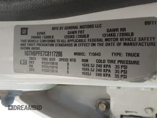 2012 GMC Canyon SLE2 with VIN 1GTH6PFE7C8117206, listed as a IAAI auction lot 42025730 with 171,777 mi miles and . Bid and sale history available at DreamBid. Image 9.