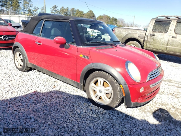 2006 MINI Cooper Convertible with VIN WMWRF33506TF64818, listed as a Copart auction lot 87826595 with 108,230 mi miles and Clean Title. Bid and sale history available at carsss.com. Image 4.