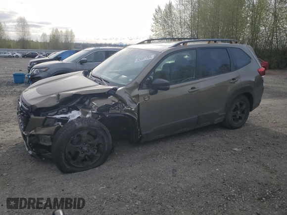 2023 Subaru Forester Wilderness with VIN JF2SKAMC6PH438886, listed as a Copart auction lot 52697755 with 6,551 mi miles and Salvage Title. Bid and sale history available at carsss.com. Image 1.