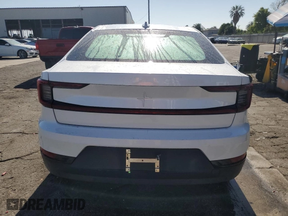 2023 Polestar 2 with VIN YSMEG3KA9PL124709, listed as a Copart auction lot 56132155 with 54,255 mi miles and Clean Title. Bid and sale history available at DreamBid. Image 6.