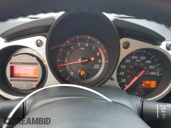 2014 Nissan 370Z Nismo with VIN JN1AZ4EH3EM633305, listed as a Copart auction lot 42846795 with 45,430 mi miles and Salvage Title. Bid and sale history available at DreamBid. Image 9.