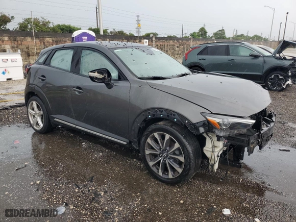 2019 Mazda CX-3 Grand Touring with VIN JM1DKDD72K0436216, listed as a Copart auction lot 74021824 with 51,849 mi miles and Salvage Title. Bid and sale history available at carsss.com. Image 4.