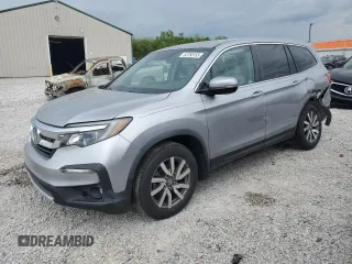 2019 Honda Pilot EX-L z VIN 5FNYF6H59KB099619, wystawiony jako Copart lot #53758155 z przebiegiem 72 008 mil mil oraz Szkoda całkowita • Salvage title. Historia ofert i sprzedaży dostępna na DreamBid. Obrazek 1.