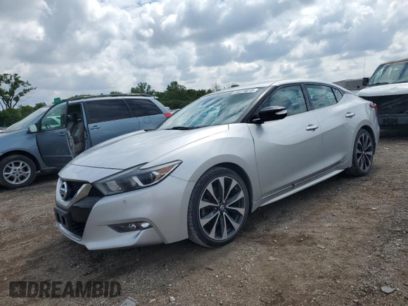 2016 Nissan Maxima SL with VIN 1N4AA6AP3GC376285, listed as a Copart auction lot 58375815 with 116,722 mi miles and Salvage title. Bid and sale history available at DreamBid. Image 1.