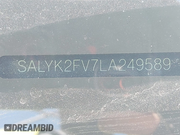 2020 Land Rover Range Rover Velar R-Dynamic S с VIN SALYK2FV7LA249589, выставлен на аукционе IAAI как лот 41711583 с пробегом 36 754 миль миль и . История ставок и продаж доступна на DreamBid. Изображение 9.