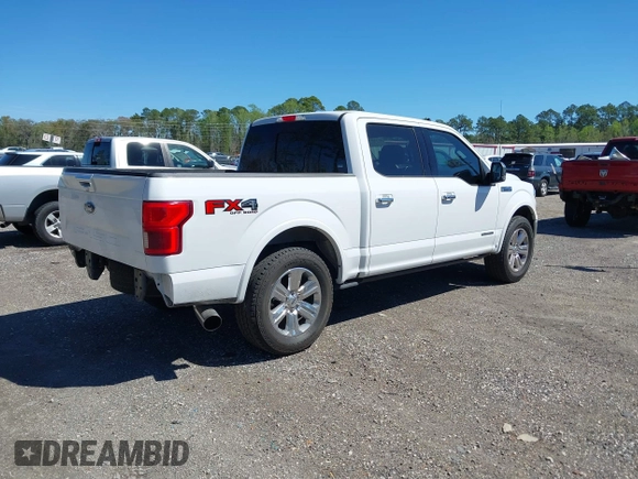 2019 Ford F-150 XL with VIN 1FTFW1E14KFA79818, listed as a IAAI auction lot 41812178 with 82,938 mi miles. Bid and sale history available at carsss.com. Image 4.