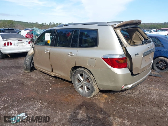 2008 Toyota Highlander Sport z VIN JTEES43A482018122, wystawiony jako IAAI lot #41579165 z przebiegiem Nie podano mil oraz . Historia ofert i sprzedaży dostępna na DreamBid. Obrazek 3.