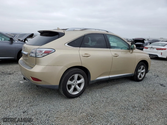 2010 Lexus RX 350 with VIN 2T2ZK1BA6AC029034, listed as a Copart auction lot 52820265 with 125,454 mi miles and Salvage Title. Bid and sale history available at carsss.com. Image 3.