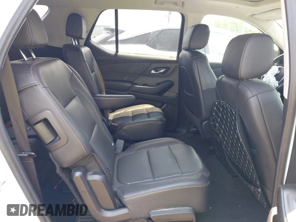 2021 Chevrolet Traverse Premier with VIN 1GNERKKW9MJ224531, listed as a IAAI auction lot 42418665 with 49,188 mi miles and . Bid and sale history available at DreamBid. Image 8.