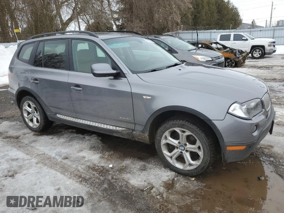 2010 BMW X3 xDrive30i with VIN WBXPC9C41AWJ39564, listed as a Copart auction lot 47115225 with 82,046 mi miles and Clean Title. Bid and sale history available at carsss.com. Image 4.