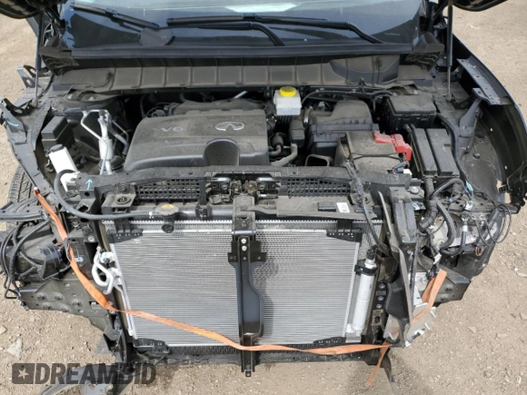 2024 Infiniti QX60 Pure with VIN 5N1DL1ES4RC351400, listed as a Copart auction lot 57036005 with 3,965 mi miles and Salvage title. Bid and sale history available at DreamBid. Image 12.