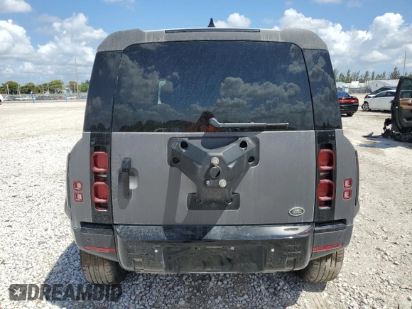 2023 Land Rover Defender S with VIN SALEJ7EX4P2241794, listed as a Copart auction lot 49135075 with 12,641 mi miles and Salvage title. Bid and sale history available at DreamBid. Image 6.