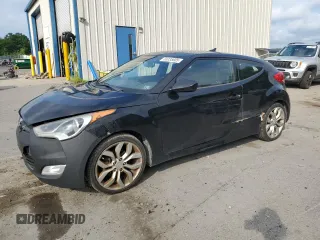 2013 Hyundai Veloster w/Red Int with VIN KMHTC6AD9DU094964, listed as a Copart auction lot 65235605 with 115,606 mi miles and Salvage title. Bid and sale history available at DreamBid. Image 1.
