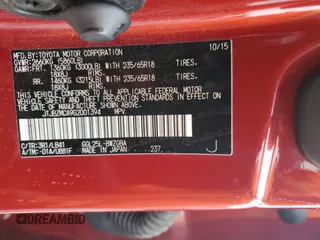 2016 Lexus RX 350 z VIN JTJBZMCA9G2001394, wystawiony jako Copart lot #56181355 z przebiegiem 106 161 mil mil oraz Szkoda całkowita • Salvage title. Historia ofert i sprzedaży dostępna na DreamBid. Obrazek 13.