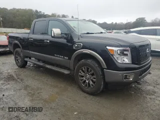 2018 Nissan Titan XD PRO-4X with VIN 1N6BA1F46JN515351, listed as a Copart auction lot 79628154 with 140,380 mi miles and Salvage Title. Bid and sale history available at carsss.com. Image 4.