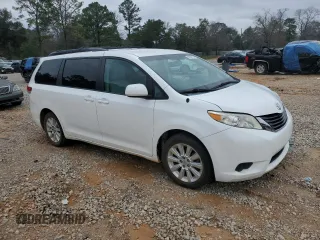 2012 Toyota Sienna LE with VIN 5TDJK3DC0CS043968, listed as a Copart auction lot 45854755 with 166,196 mi miles and Salvage Title. Bid and sale history available at carsss.com. Image 4.