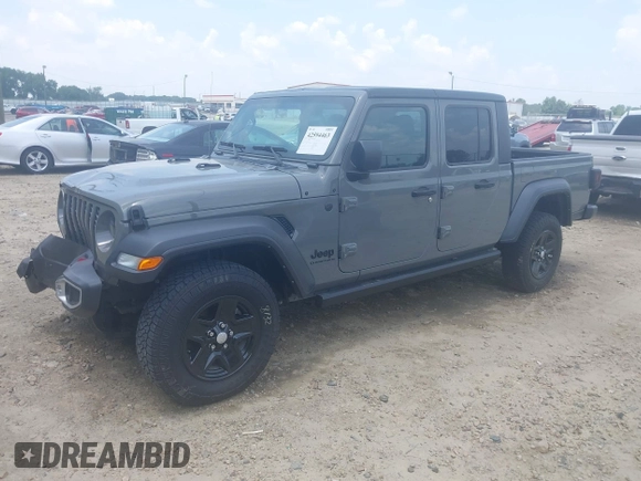 2023 Jeep Gladiator Sport S с VIN 1C6HJTAG7PL522721, выставлен на аукционе IAAI как лот 42594463 с пробегом 64 702 миль миль и . История ставок и продаж доступна на DreamBid. Изображение 2.