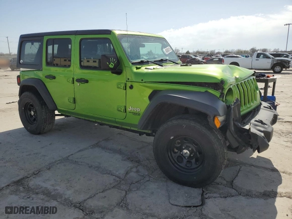 2018 Jeep Wrangler Unlimited Sport S with VIN 1C4HJXDG8JW272536, listed as a Copart auction lot 48490415 with 95,803 mi miles and Salvage Title. Bid and sale history available at carsss.com. Image 4.