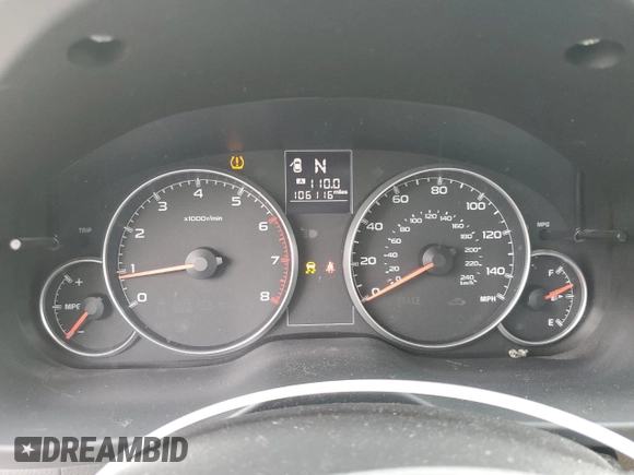 2013 Subaru Outback Premium with VIN 4S4BRBGC4D3225158, listed as a Copart auction lot 61684865 with 106,116 mi miles and Salvage title. Bid and sale history available at DreamBid. Image 9.