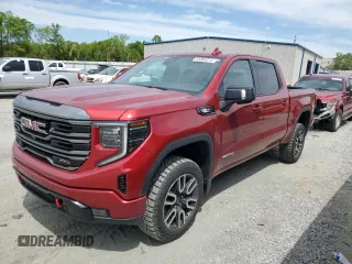 2023 GMC Sierra 1500 AT4 with VIN 3GTUUEE85PG328232, listed as a Copart auction lot 53364015 with 14,074 mi miles and Salvage title. Bid and sale history available at DreamBid. Image 1.