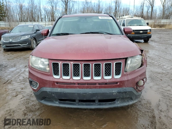 2017 Jeep Compass High Altitude with VIN 1C4NJDEB9HD170222, listed as a Copart auction lot 46643865 with 121,338 mi miles and Clean Title. Bid and sale history available at DreamBid. Image 5.
