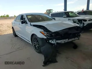 2018 Genesis G80 Sport z VIN KMHGN4JB3JU232931, wystawiony jako Copart lot #63429655 z przebiegiem 87 311 mil mil oraz Szkoda całkowita • Salvage title. Historia ofert i sprzedaży dostępna na DreamBid. Obrazek 13.