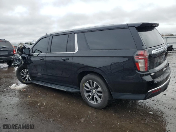 2021 Chevrolet Suburban LT with VIN 1GNSKCKD2MR136529, listed as a Copart auction lot 45160925 with 139,514 mi miles and Salvage Title. Bid and sale history available at carsss.com. Image 2.