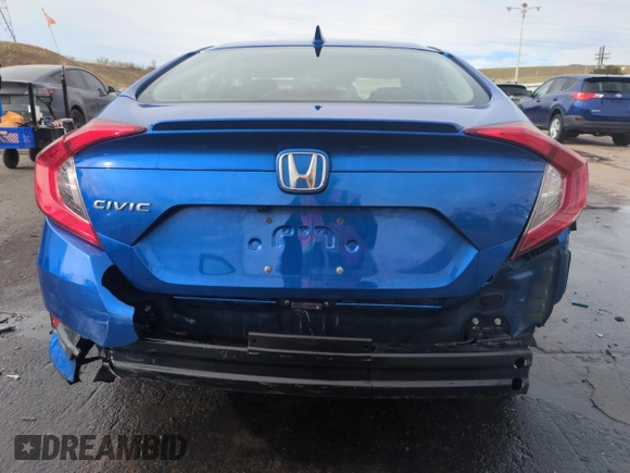 2019 Honda Civic Sedan EX with VIN 19XFC1F3XKE201729, listed as a Copart auction lot 50919485 with 63,530 mi miles and Salvage Title. Bid and sale history available at carsss.com. Image 6.