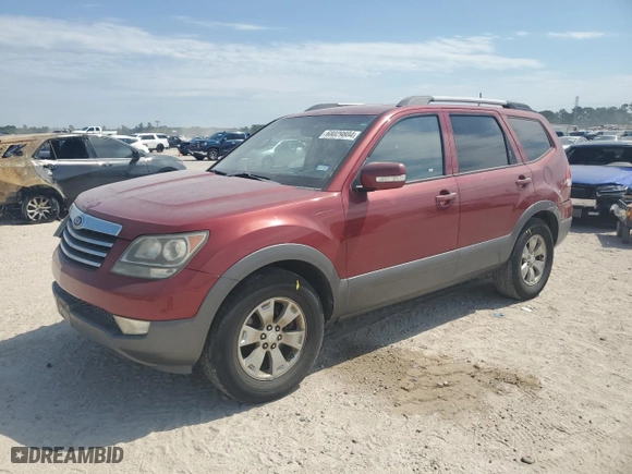 2009 Kia Borrego EX with VIN KNDJJ741695019472, listed as a Copart auction lot 68029804 with 170,921 mi miles and Salvage Title. Bid and sale history available at carsss.com. Image 1.
